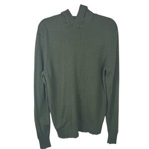 Best made company men’s olive green merino wool hooded sweater large